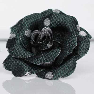 BTA-601 Boutonniere de jacquard de seda de fabricación japonesa, patrón de puntos, rojo