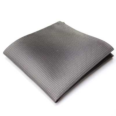 CF-300 Pañuelo de seda fabricado en Japón, estampado pequeño, gris