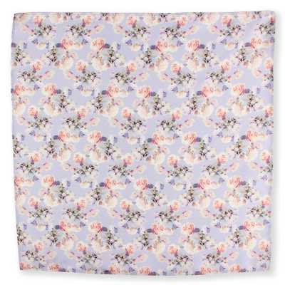 CF-ROSE-PU Pañuelo de seda estampado rosa púrpura