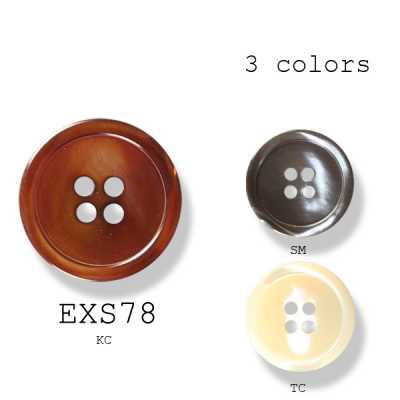 EXS-78 Botones de nácar natural hechos en Japón para trajes y chaquetas