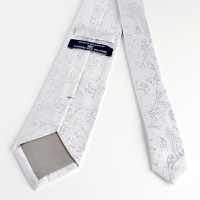 HVN-15 VANNERS Textil Usado Corbata Hecha A Mano Patrón Paisley Blanco[Accesorios formales] Yamamoto(EXCY) Más fotos