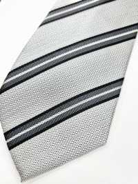 NE-27 Corbata Formal Hecha En Japón Con Franja Ancha Plateada[Accesorios Formales] Yamamoto(EXCY) Subfoto