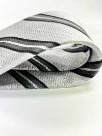 NE-27 Corbata Formal Hecha En Japón Con Franja Ancha Plateada[Accesorios Formales] Yamamoto(EXCY) Subfoto