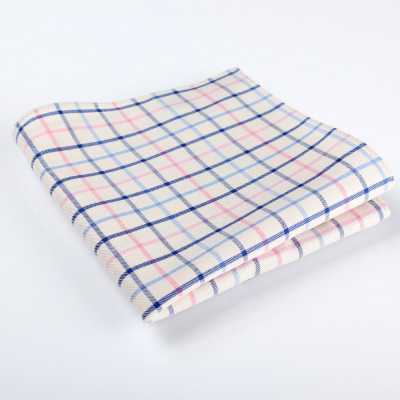 RCF-4072-09 Pañuelo hecho con tejido Ringhart de fabricación británica, estampado Tattersall, beige/rosa
