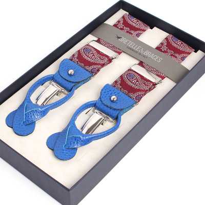 VAR-0119 BRETELLE&BRACES Paisley granate