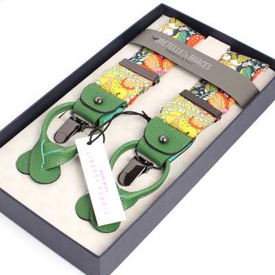 BRETELLE &amp; BRACES Estampado Liberty Verde