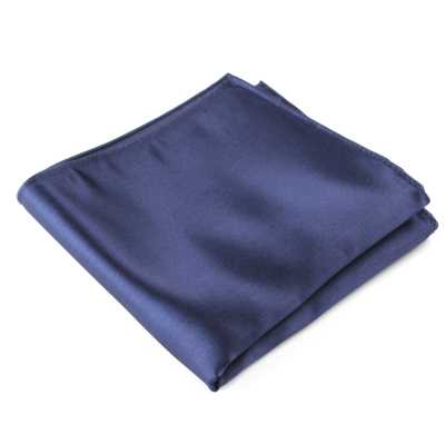 VCF-01 Pañuelo de bolsillo de tela VANNERS, liso, azul marino