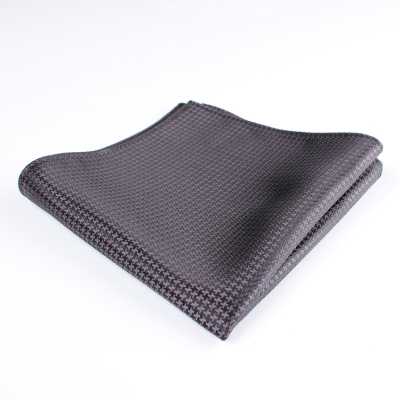 VCF-08 Pañuelo de bolsillo confeccionado con tejido VANNERS, estampado pata de gallo, negro