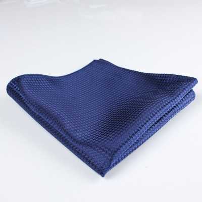 VCF-09 Pañuelo de bolsillo con tejido VANNERS, patrón pata de gallo, azul marino