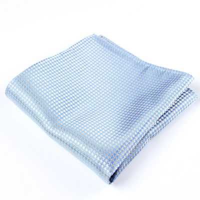 VCF-12 Pañuelo de bolsillo con tejido VANNERS, patrón pata de gallo, azul saxón