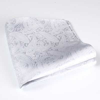 VCF-15 VANNERS Pañuelo de bolsillo de tela Paisley blanco