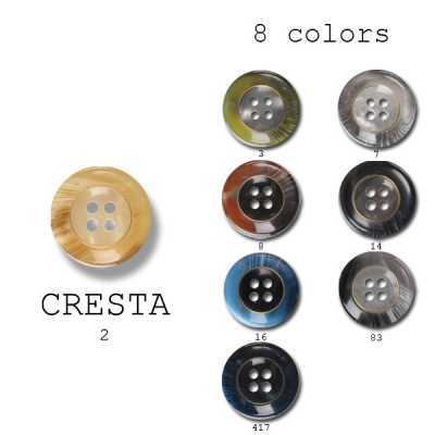 クレスタ Botones de poliéster para trajes y chaquetas