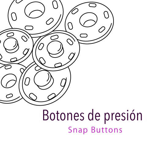 Broches de presión para coser